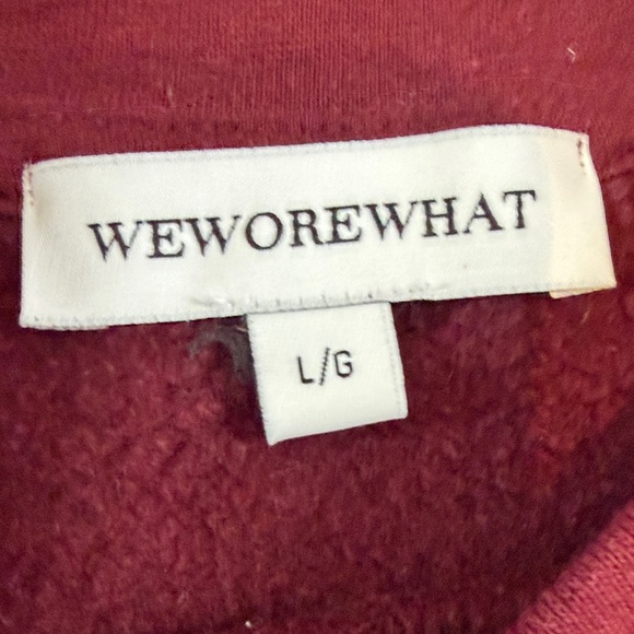 Weworewhat Wellness Club Oversized Crewneck Size Large - Picture 3 of 6
